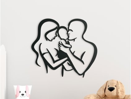 53079 6 fa matrica gyerekszobaba boldog csalad