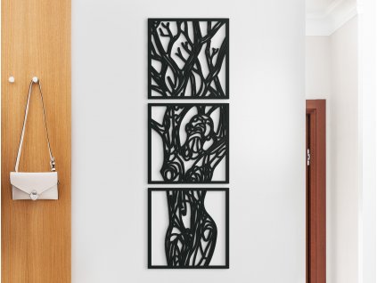 3-részes kép Nő és fa
