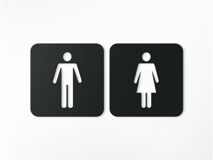 WC-k kijelölése - női WC , férfi WC