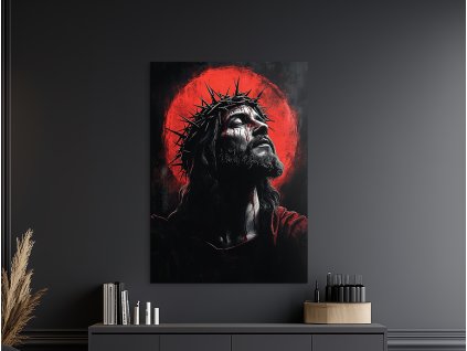 Obraz na stenu Bolesť Vykupiteľa (A kép mérete A1, A keret színe Bez rámu, Felületkezelés 3D)
