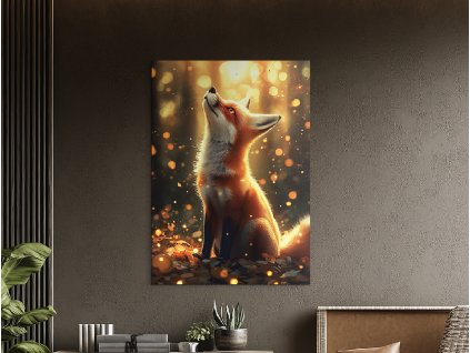 Obraz Líščí pozdrav slnku (A kép mérete A1, A keret színe Bez rámu, Felületkezelés 3D)