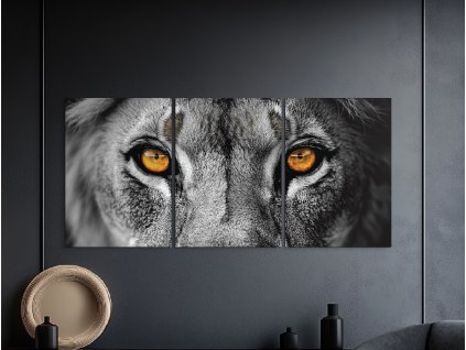 Trojdielny obraz Pohľad divočiny (A kép mérete A1, A keret színe Bez rámu, Felületkezelés 3D)