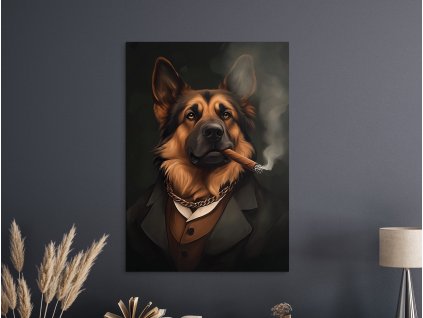Obraz Vlčiak z tieňa podzemia (A kép mérete A1, A keret színe Bez rámu, Felületkezelés 3D)