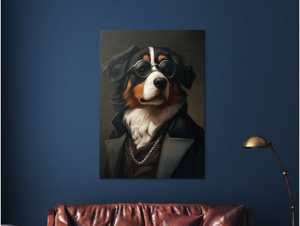 Moderný obraz Bernský elegán (A kép mérete A1, A keret színe Bez rámu, Felületkezelés 3D)