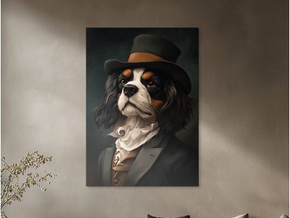 Obraz Kavalier so šarmom (A kép mérete A1, A keret színe Bez rámu, Felületkezelés 3D)