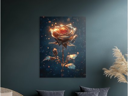 Obraz Trblietavé ticho (A kép mérete A1, A keret színe Bez rámu, Felületkezelés 3D)