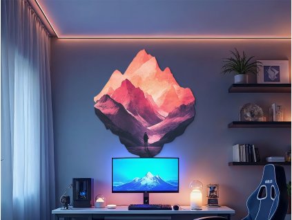Obraz V srdci vysokých hôr (Kép mérete 95 x 85 cm, Felületkezelés 3D)