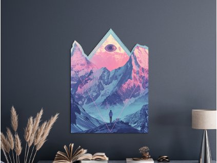 Obraz Pohľad za hranice (Kép mérete 105 x 78 cm, Felületkezelés 3D)