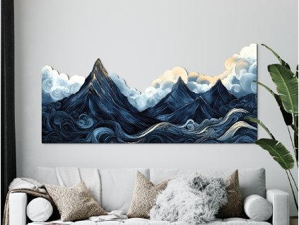 Dizajnový obraz Ticho búrky (Kép mérete 62,5 x 135 cm, Felületkezelés 3D)