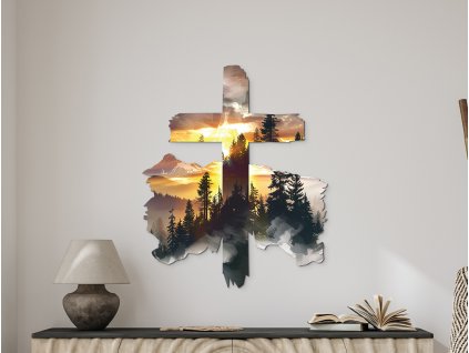 Obraz Krása stvorenia v kríži (Kép mérete 100 x 83 cm, Felületkezelés 3D)