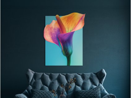 Obraz Kala v kontraste (Kép mérete 100 x 78 cm, Felületkezelés 3D)