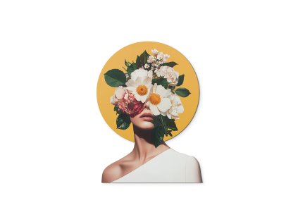 Obraz Kvetinová múza (Kép mérete 100 x 74,5 cm, Felületkezelés 3D)