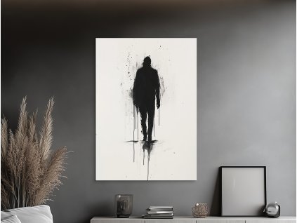 Obraz na stenu Kráčajúci tieň (A kép mérete A1, A keret színe Bez rámu, Felületkezelés 3D)
