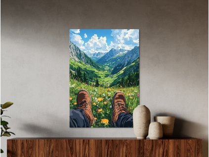 Obraz na stenu Odmena hôr (A kép mérete A1, A keret színe Bez rámu, Felületkezelés 3D)