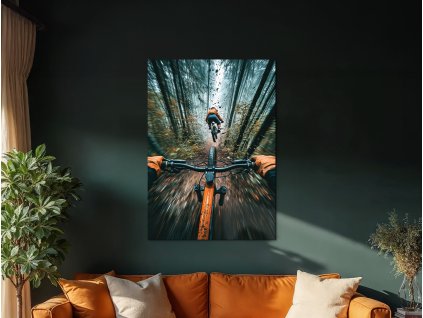 Obraz na stenu Bike adrenalín (A kép mérete A1, A keret színe Bez rámu, Felületkezelés 3D)