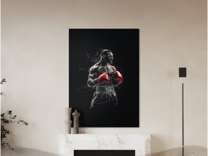Obraz na stenu Boxer (A kép mérete A1, A keret színe Bez rámu, Felületkezelés 3D)