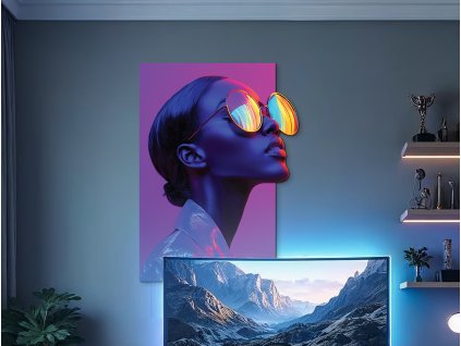 Obraz Dúhový odraz (Kép mérete 105 x 76 cm, Felületkezelés 3D)
