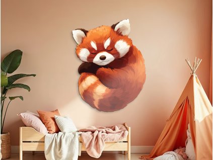 Obraz Spiaca červená panda (Kép mérete 100 x 79,5 cm, Felületkezelés 3D)