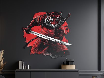 Obraz na stenu Tiger bojovník (Kép mérete 83,5 x 90 cm, Felületkezelés 3D)