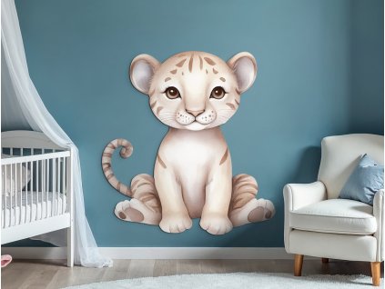 Detská dekorácia Tigríča (Kép mérete 90 x 84,5 cm, Felületkezelés 3D)