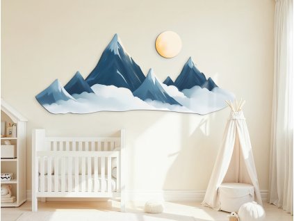 Dekorácia na stenu Slniečko nad horami (Kép mérete 73 x 180 cm, Felületkezelés 3D)