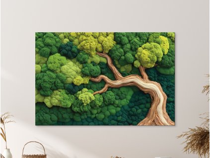 Machový obraz Opora (UV tlač) (Kép mérete 73 x 110 cm, Felületkezelés 3D)