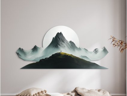Obraz na stenu Dotyk výšin (Kép mérete 60 x 129,5 cm, Felületkezelés Fényes)