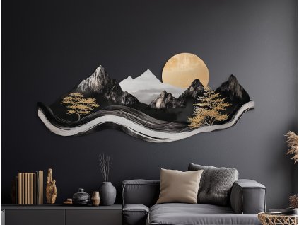 Obraz na stenu Hory temnoty (Kép mérete 57 x 140 cm, Felületkezelés Fényes)