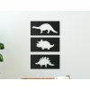 3-részes gyerek kép Három fajta dinoszaurusz