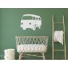 53196 11 gyerek fali dekoracio retro furgon