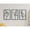 3-részes falikép Balett-táncosnők