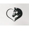 Fa dekoráció Ló szívben