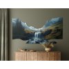 Obraz Krajina s vodopádom (Kép mérete 65 x 125 cm, Felületkezelés 3D)