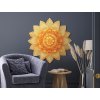 Kvetinová mandala Žlté slnko (Kép mérete 89 x 87 cm, Felületkezelés 3D)
