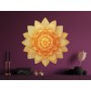 Kvetinová mandala Žlté slnko (Kép mérete 89 x 87 cm, Felületkezelés 3D)