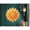 Kvetinová mandala Žlté slnko (Kép mérete 89 x 87 cm, Felületkezelés 3D)
