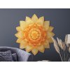 Kvetinová mandala Žlté slnko (Kép mérete 89 x 87 cm, Felületkezelés 3D)