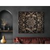 Nástenná mandala Hrejivý ornament (Kép mérete 70 x 83 cm, Felületkezelés 3D)