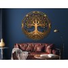 Okrúhly Strom života Pamäť zeme (Kép mérete 87 x 89 cm, Felületkezelés 3D)