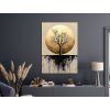Obraz Strom života Zlaté ticho (A kép mérete A1, A keret színe Bez rámu, Felületkezelés 3D)