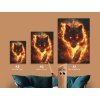 Obraz Plameň beštie (A kép mérete A1, A keret színe Bez rámu, Felületkezelés 3D)