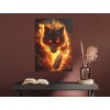 Obraz Plameň beštie (A kép mérete A1, A keret színe Bez rámu, Felületkezelés 3D)