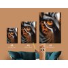 Obraz Oko tigra (A kép mérete A1, A keret színe Bez rámu, Felületkezelés 3D)