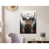 Dizajnový obraz Jeleň (A kép mérete A1, A keret színe Bez rámu, Felületkezelés 3D)
