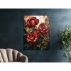 Obraz Mozaika vášnivých ruží (A kép mérete A1, A keret színe Bez rámu, Felületkezelés 3D)