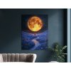 Moderný obraz V objatí mesiaca (A kép mérete A1, A keret színe Bez rámu, Felületkezelés 3D)