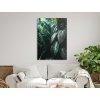 Obraz Tropické zelené listy (A kép mérete A1, A keret színe Bez rámu, Felületkezelés 3D)