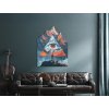 Moderný obraz Vševidiace oko (Kép mérete 105 x 78 cm, Felületkezelés 3D)