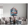 Moderný obraz Vševidiace oko (Kép mérete 105 x 78 cm, Felületkezelés 3D)