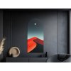 Obraz na stenu Červená piesková duna (Kép mérete 125 x 59,5 cm, Felületkezelés 3D)